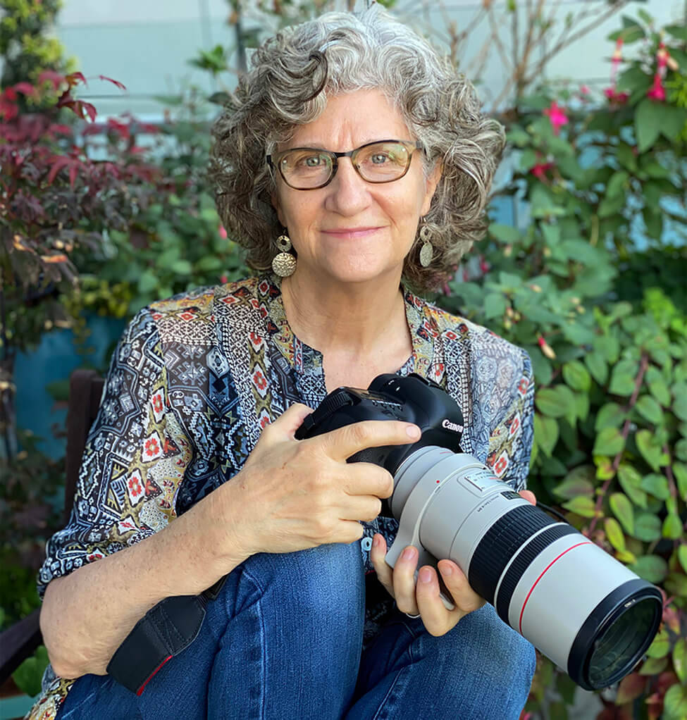 Photograph of artist Gloria Baker Feinstein